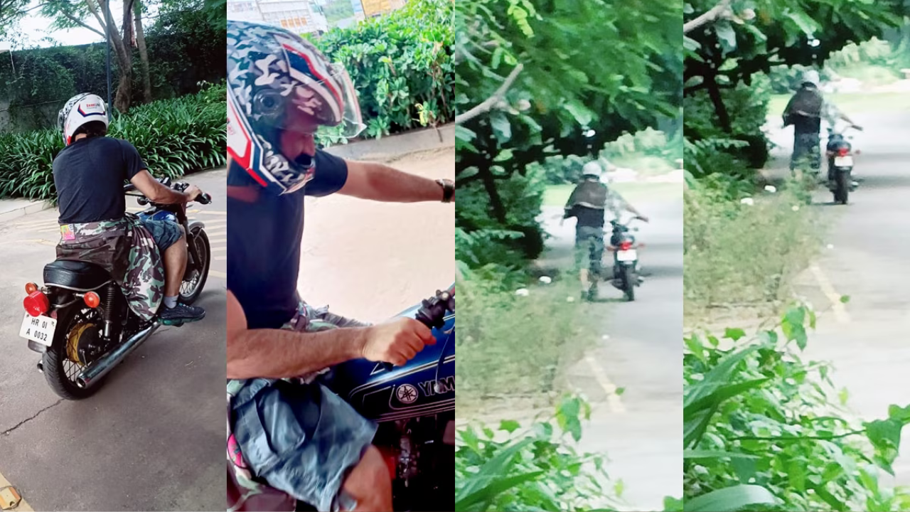 Mahendra Singh Dhoni,Ranchi,Motor Cycle,Starting Problem