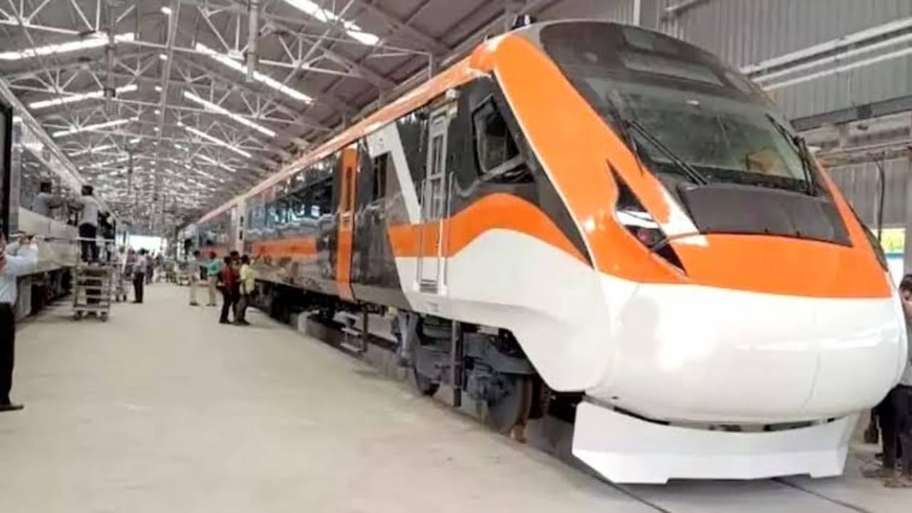 Orange Vande Bharat Express,Indian railway,express train