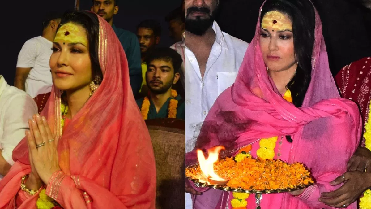 Sunny Leone,Ganga Aarti,Varanasi,video,actor Abhishek Singh,সানি লিওন,গঙ্গা আরতি,বারাণসী,ভিডিয়ো,অভিনেতা অভিষেক সিং,Bangla News,Latest Bangla News,News in Bangla,Bengali News,Latest Bengali News,News in Bengali,সানি লিওনি,Music video promotion,Sunny Leone attends Ganga Aarti,Sunny Leone in Varanasi,Sunny Leone shares a glimpse,Abhishek Singh,Third Party,Sunny Leone Video,বারাণসীতে সানি লিওন,bollywood actress,hot actress
